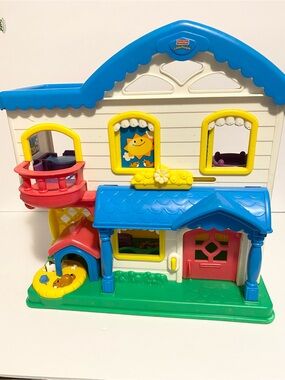 Little People Busy Day & Night Playset Doll House Dollhouse Fisher Price Toy